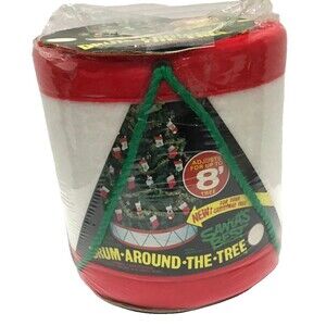 Santas Best Drum Around the Tree Vintage Free Standing Christmas Tree Collar